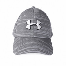 Under Armour Youth XS/SM Hat Gray Camo Stripe Stretch Fit Cap
