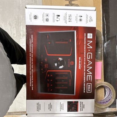 M-Audio M-GAME Solo USB Audio Interface, Voice Effects, Streaming & Gaming