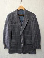 Austin Reed Plaid Wool Flannel Blazer Sport Coat Heritage Classic 