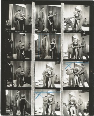 Edward Bernds QUEEN OF OUTER SPACE Three original contact sheets from #148889
