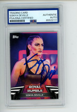 2018 Topps WWE Sonya Deville #RR-9 Royal Rumble IP In Person Signed PSA DNA Auth