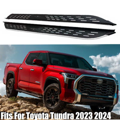 Running Boards Side Step Nerf Bar Fits For Toyota Tundra Crew Max Cab 2023 2024