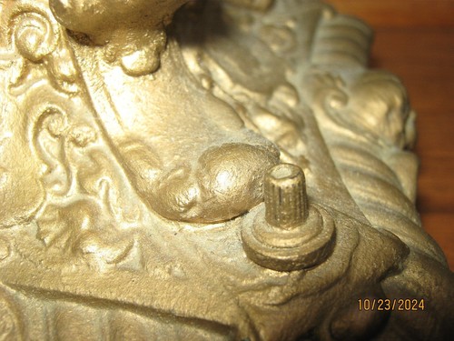 Antique Original Table Lamp Base has Angels - AS-IS Read - needs Rewired Vintage - Picture 6 of 18