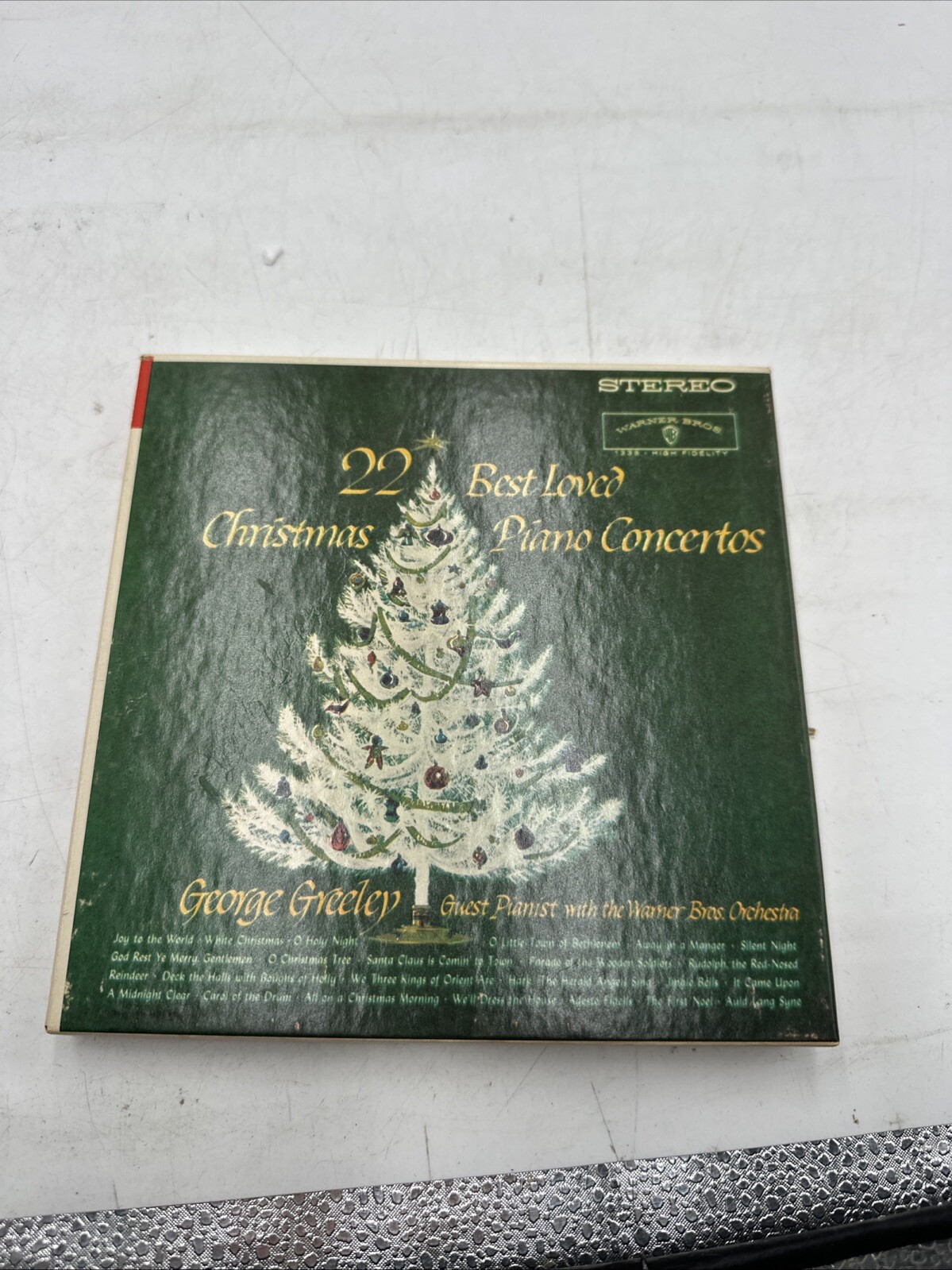 22 Best Loved Christmas Piano Concertos, 1959 -WST 1338 WARNER BROS Stereo Tape