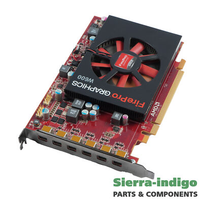 AMD FirePro W600 2GB 6xMini Display Port Graphics Card 102C4490100