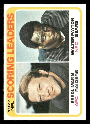 1978 Topps #334 1977 Scoring Ldrs (Walter Payton) - Excellent