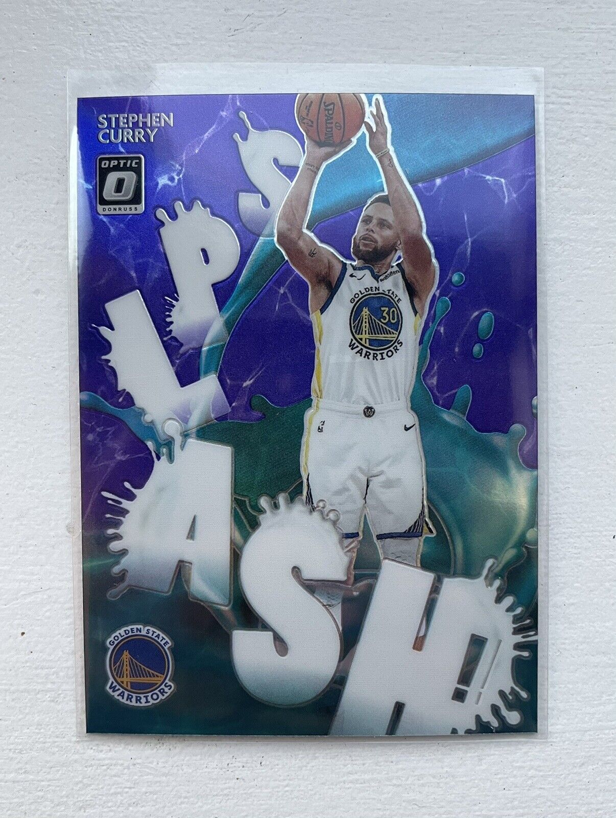 2020-21 Donruss Optic Steph Curry Splash Purple Prizm Holo #3 Warriors |  eBay