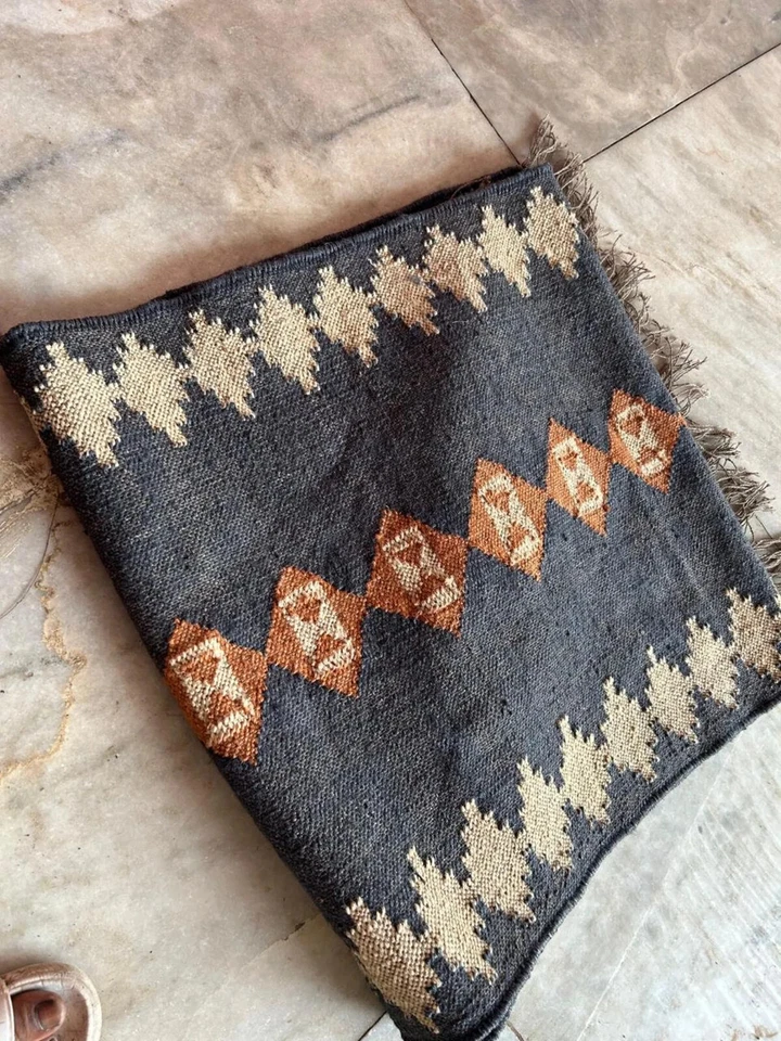 Vintage Kilim Rug aztec kilim Runner Wool Jute Rug Southwestern Stair kilim rug - Image 4 of 4