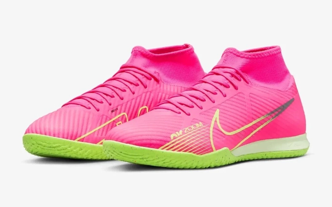 Pink soccer indoor best sale shoes