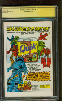 Punisher 1 CGC 4XSS 9.2 Stan Lee Zeck Beatty Shooter 1/1986 UPC