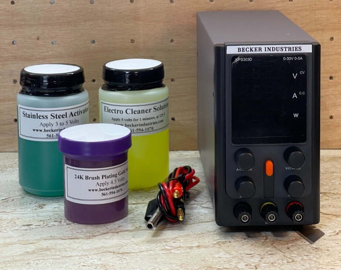 Firearm Gold Plating Kit, Gold plating machine with 24K Brush plating