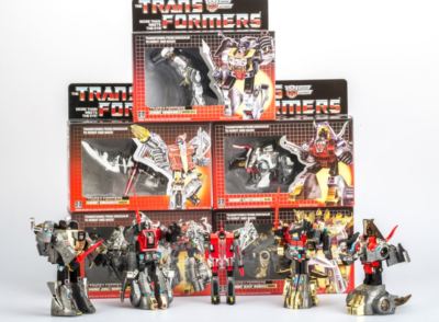 TRANSFORMS G1 Reissue Dinobots set Grimlock/Swoop/Slag/Snarl