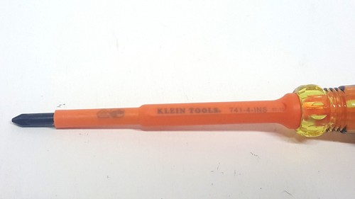 Klein Tools Insulated PoziDriv No.1 741-4-INS "Made In The USA" - Picture 2 of 3