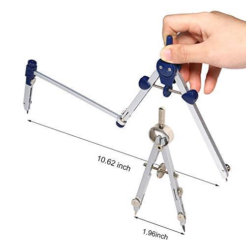 Compass for Geometry Professional Drawing Compass Metal Drafting Compass Large - Picture 3 of 6