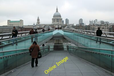 Foto 12x8 Die Millennium Bridge London Das südliche Ende der Brücke mit c2012