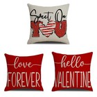 <!--F#f_0-->Linen Printed Valentine's Day Cushion Cover 450x450mm Select Design<!--F/-->