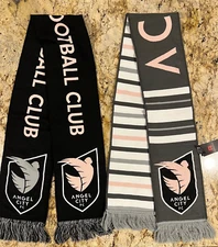 Angel City FC Football Club Classic Woven Scarf New! Set of 2 Scarfs