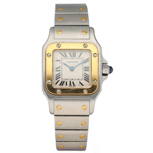 Cartier 1567 Santos 18K Oro/Acciaio 24mm SVIZZERO AL QUARZO TONNEAU Women's  Watch | eBay