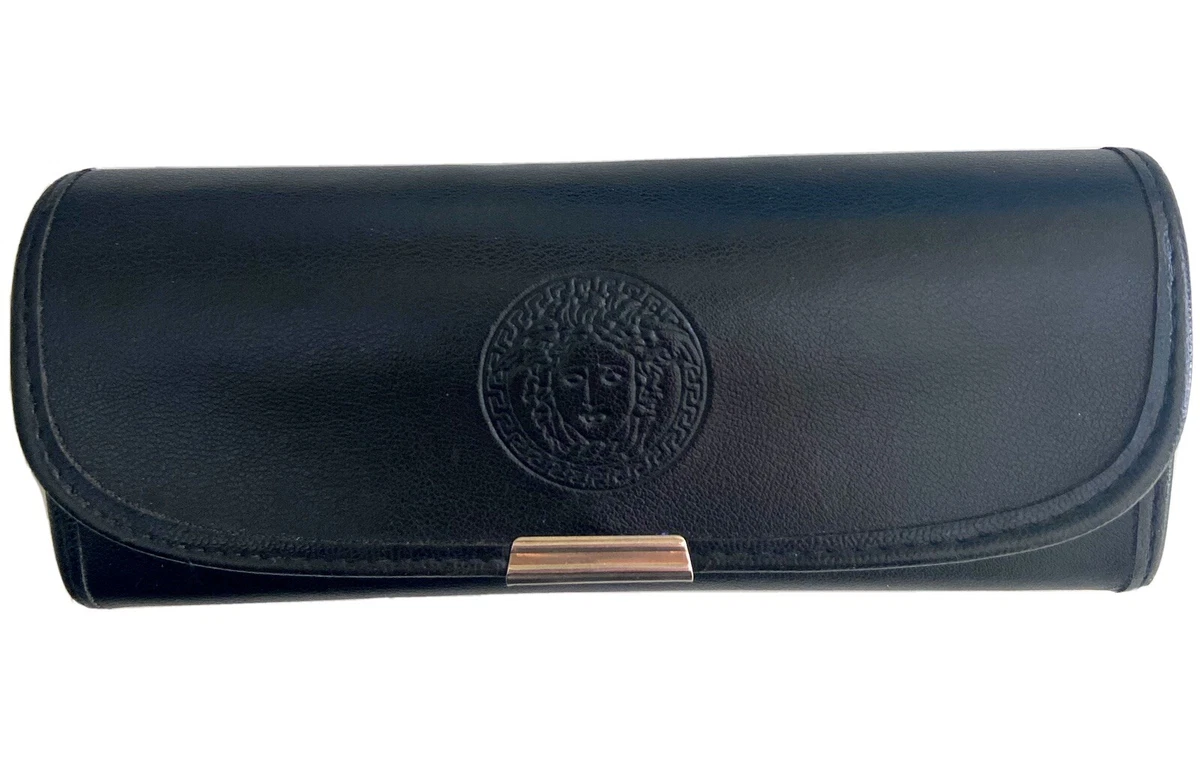 MoKo Custodia Occhiali, Custodia Porta Occhiali in Pelle con 2 Scompartimenti, Chiusura a Cerniera, Dim 15x7,4x1,97 cm, Accessori Occhiali, Custodia Universale per Occhiali da Sole, Lettura, Azzurro