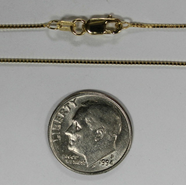14Kt 14K Yellow Solid Gold 16 18 20 24