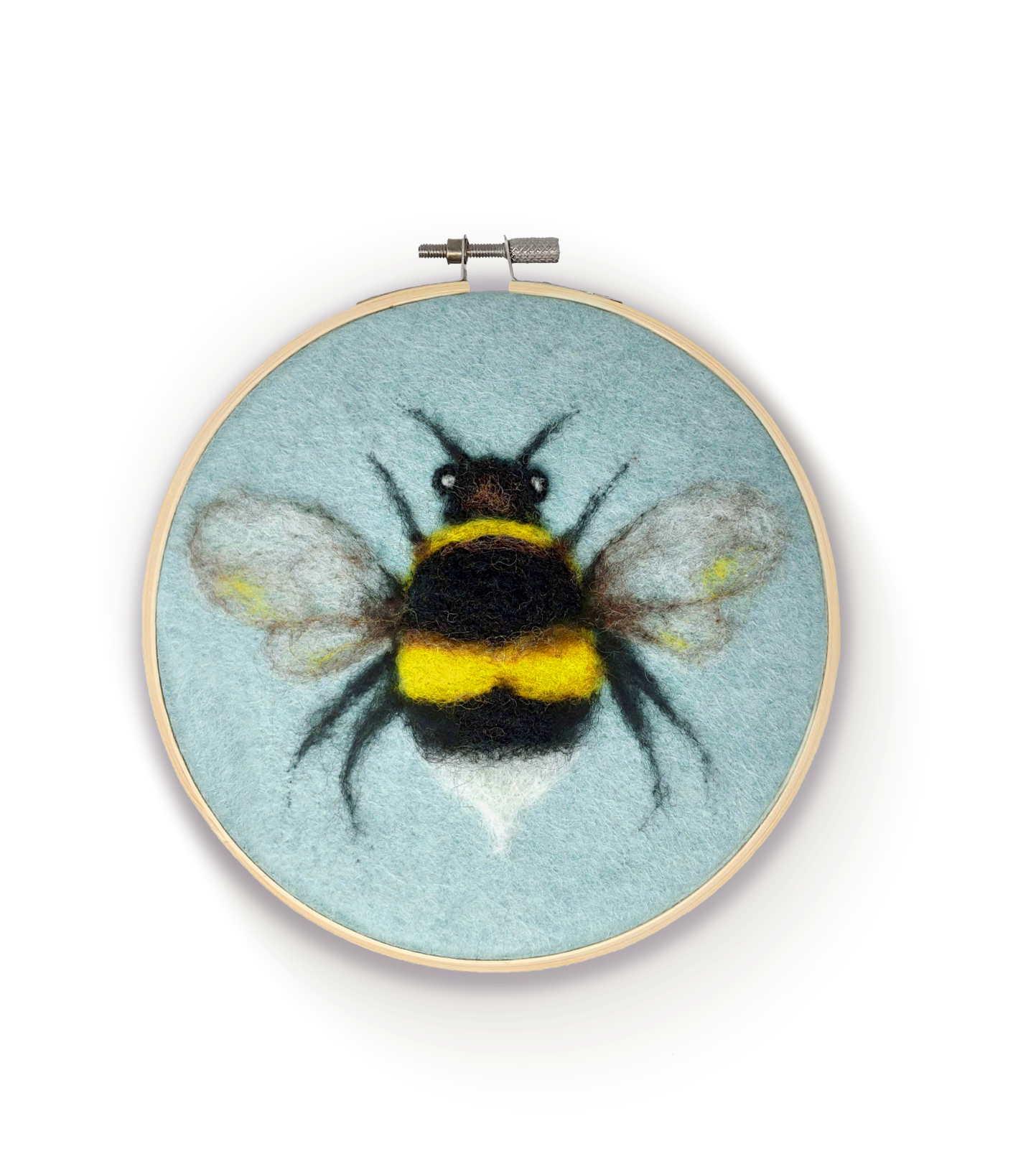 The Crafty Kit Company 'Bee In A Hoop' Needle Felting Kit - Image 2