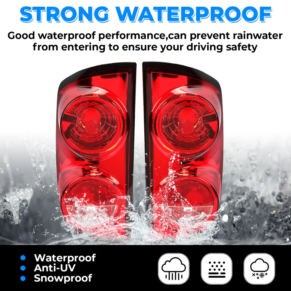 Juego de luces de freno de luces traseras Ram 2500 3500 2007-2009 para Dodge Ram 1500 2007-2009 Foto 4 de 4