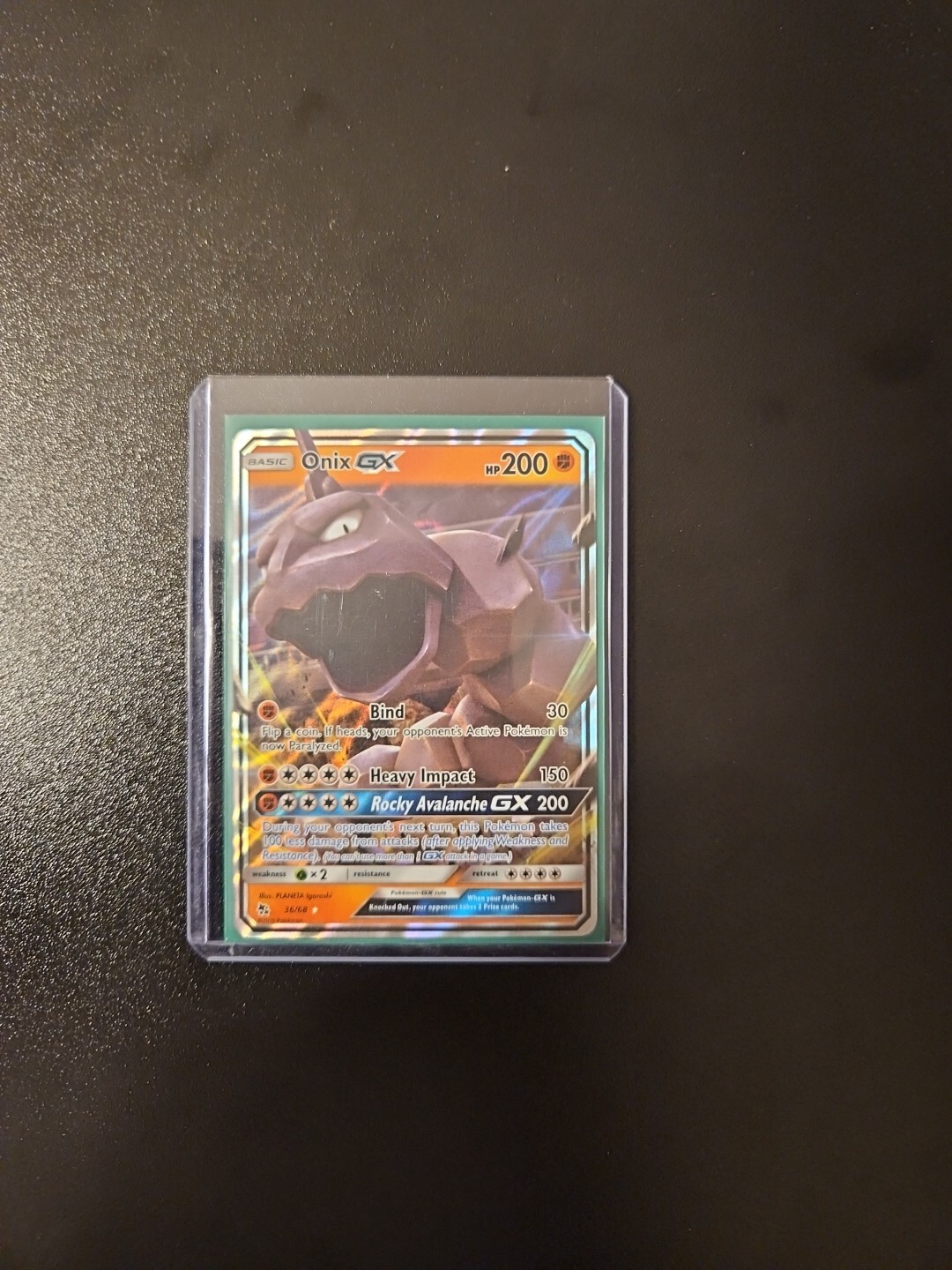 Pokémon TCG Onix GX Hidden Fates 36/68 Holo Ultra Rare