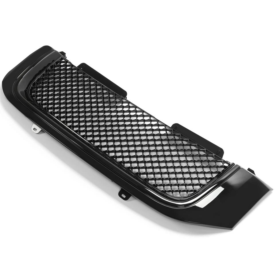 Para GMC Envoy 2002-2009 Negro Brillante Parrilla Delantera Estilo Mecánico Superior Capucha Parrilla Foto 2 de 4