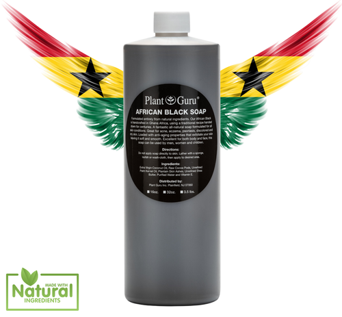 SCENTED African Black Soap Liquid Raw 100% Pure Organic Natural Body Face Wash - Picture 21 of 24