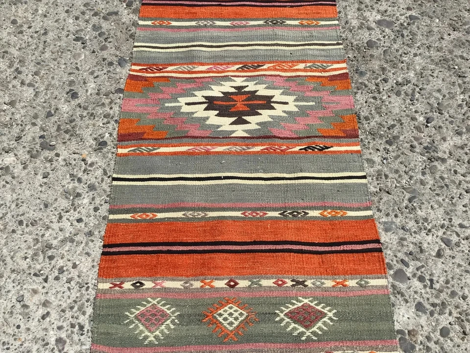 kilims rugs runner, vintage kilim Anatolia Turkish, Kelim teppich, Tapis, - Image 2 of 4