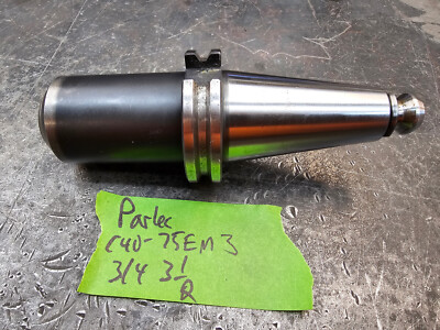 Parlec CAT40 3/4'' End Mill Tool Holder 3-1/2'' Gage Length C40-75EM3