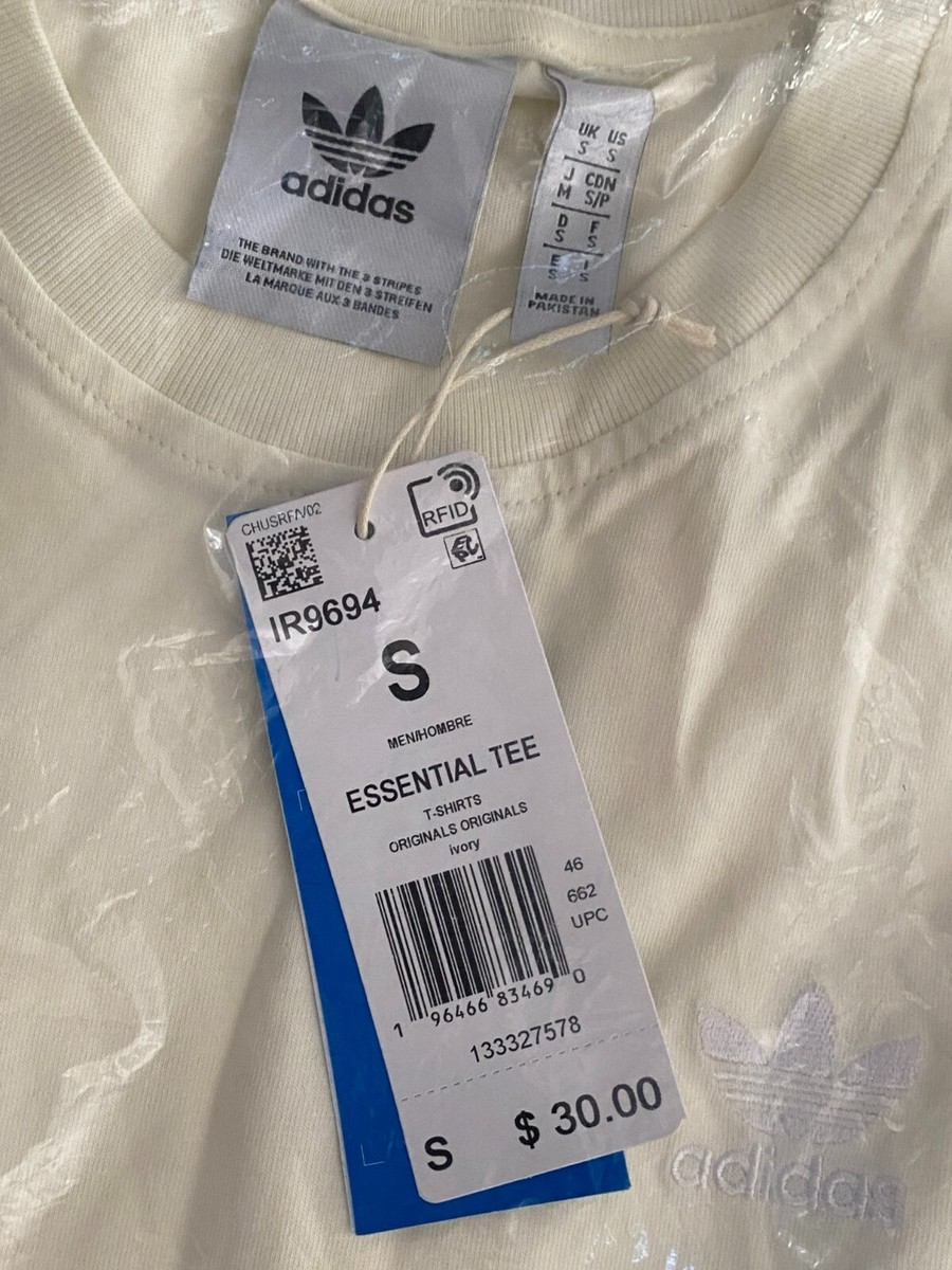 $30 adidas TREFOIL ESSENTIALS TEE IR9694 | Ivory | Small | eBay