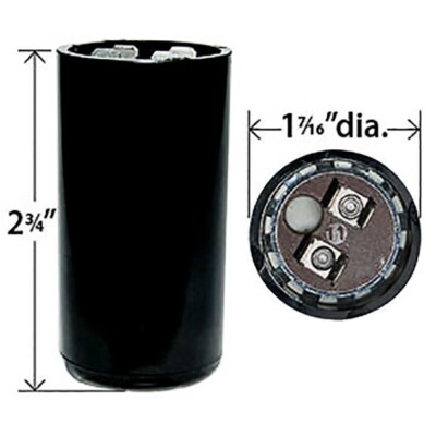 11914 61B1D110161NCMS 161 - 193 uF / MFD 110/125Vac Round Motor Start Capacitor