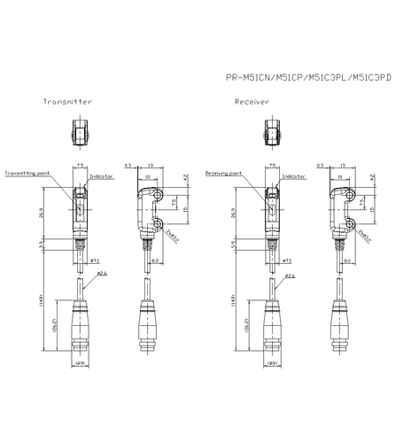 1pcs KEYENCE PR-M51CN Photoelectric Sensor  - Picture 3 of 3