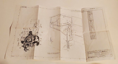 VINTAGE GENERAL ELECTRIC GE 1961 WIRING DIAGRAM TB-403 COMBINATION REFRIGERATOR