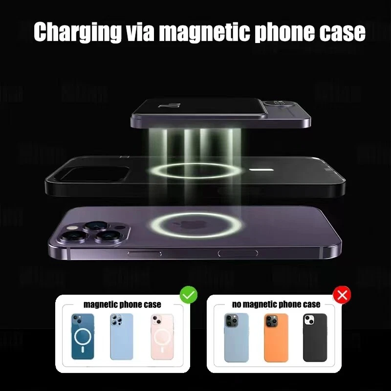 10000mAh Power Bank Magnetic Wireless 20W PD Fast Charging Mini External Battery - Image 3 of 4