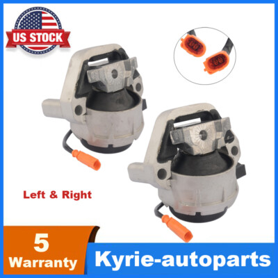 Left & Right For Audi A6 A7 Quattro 4G0199381LE 4G0199381LF 2pcs Engine Mounts
