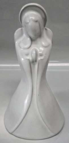 Frankoma Pottery Angel white glaze 8" tall  #146 nice mint condition