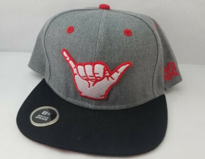Hang Loose 'Hafa Adai' 99 Eighty Gray, Red, & Black Bottle Opener Snap Back Hat