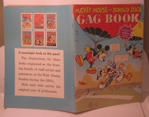 MICKEY MOUSE and DONALD DUCK Gag Book 1970's Reissue of 1937 WHITMAN Publishing