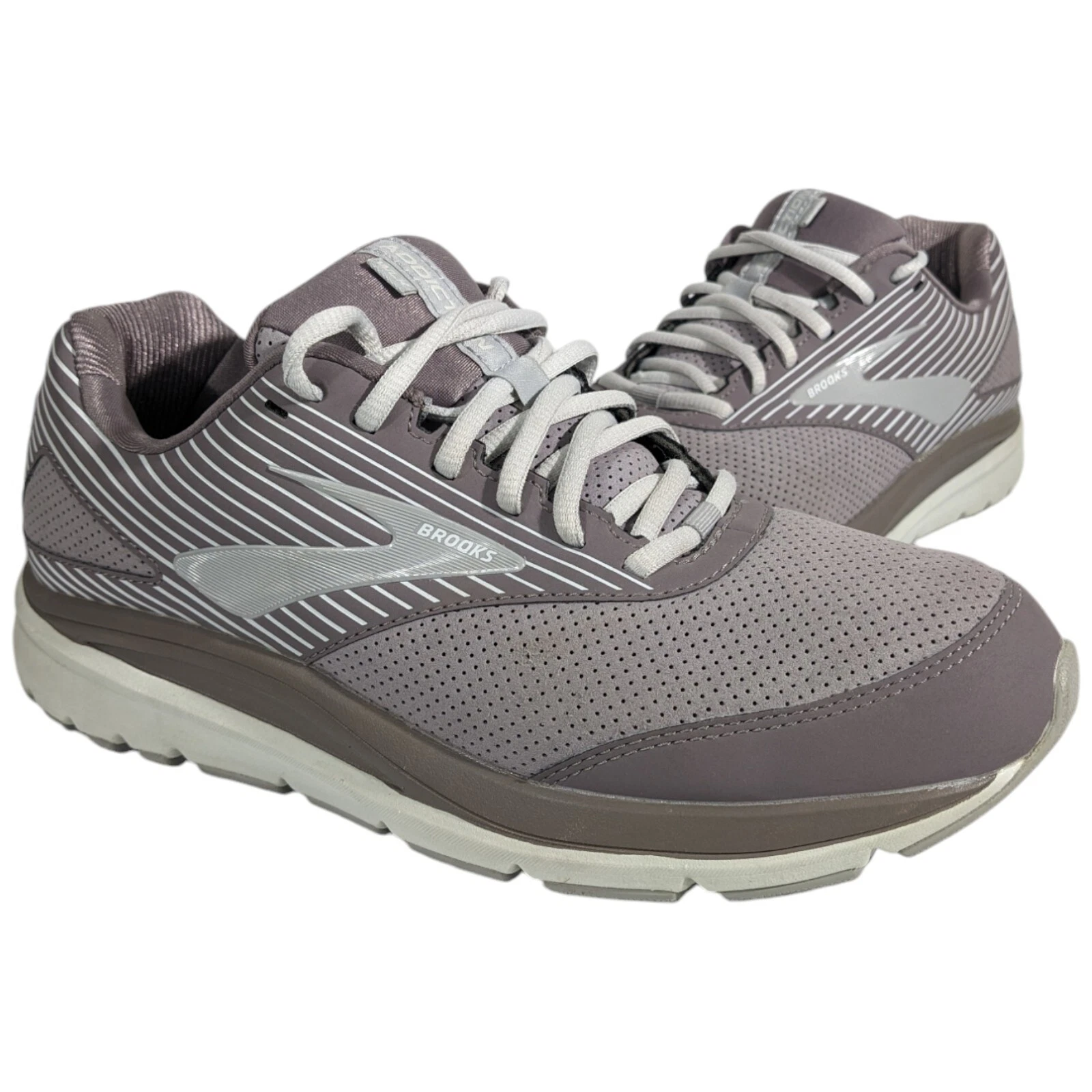 Brooks Addiction WLK Womens Size 11 Running Shoes Sneakers M Gray 1203081B094