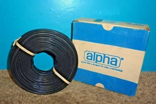 Alpha Wire Corp PIF-130/2 #2 Plastic/Glass Tubing 100ft Black NOS Sleeve