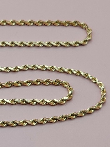 Michael Anthony 1.4mm Rope Twist Necklace Chain 14k Yellow Gold 7g Ladies 20" - Picture 5 of 10