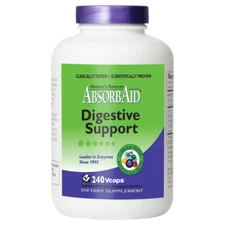 Nature's Sources AbsorbAid Digestive Support 240 Capsules, NEW, FREE SHIP