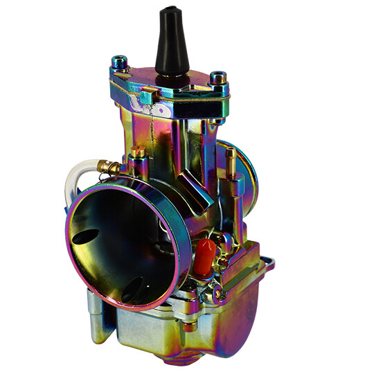 Carburateur PWK 34 plat en titane avec powerjet et starter manuel