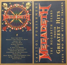MEGADETH Ultra Rare 2000 DOUBLE SIDED PROMO POSTER FLAT for Capitol CD USA 12x24