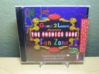 Games 2 Learn Presents The Phonics Game Fun Zone CD-ROM PC/MAC Brand New