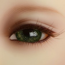 Dollmore MSD Doll Eyes 14mm - Classic PB Flat Oval Glass Eyes CA04 