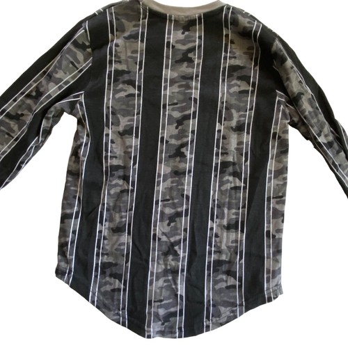 size 12 boys Seven Souls 7S 7 souls pullover shirt 2 black camo embroidered - Picture 4 of 6