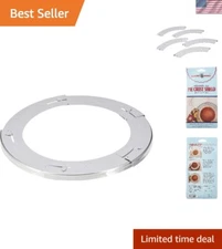 Innovative Adjustable Pie Shield - Fits 8-10 Inch Pies, Heat Resistant